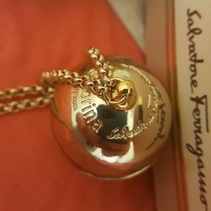 Salvatore Ferragamo necklace perfume ball